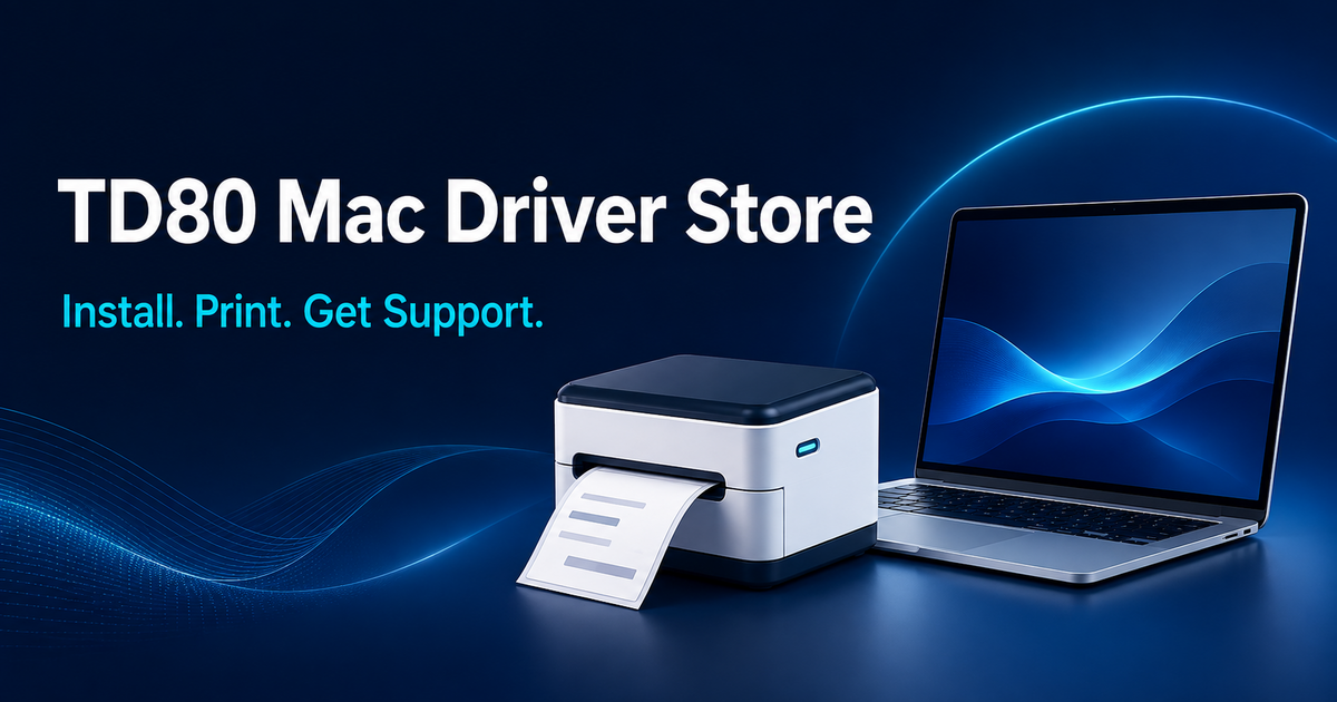 TD80 printer with a Mac laptop